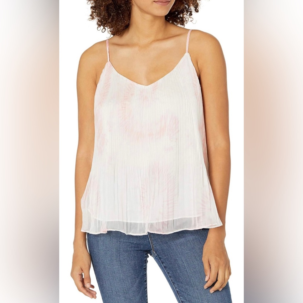 Pink and White Tank Top